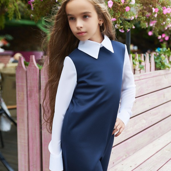 Красивое школьное платье KL-243