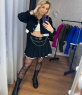 Костюм короткий пиджак и юбка MIS-126A580