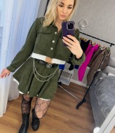 Костюм короткий пиджак и юбка MIS-126A580