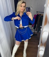 Костюм короткий пиджак и юбка MIS-126A580