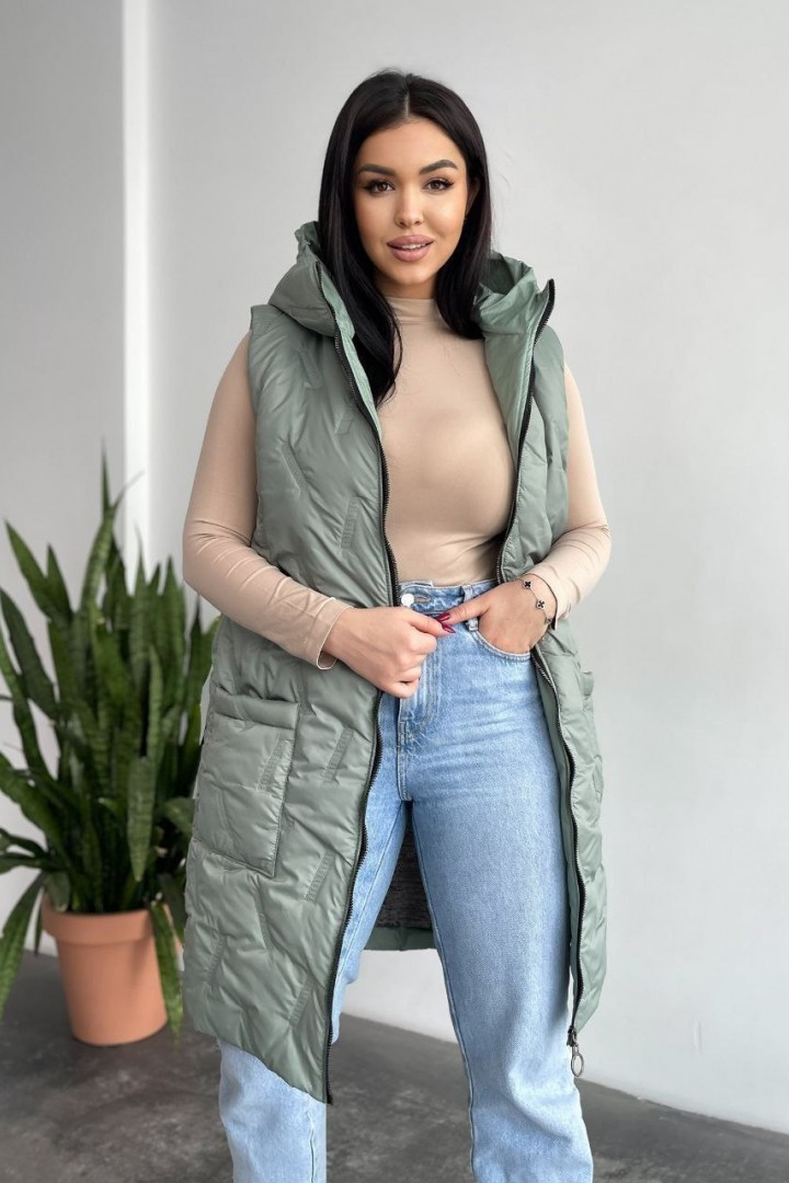 Подовжена жилетка LR-6045A850