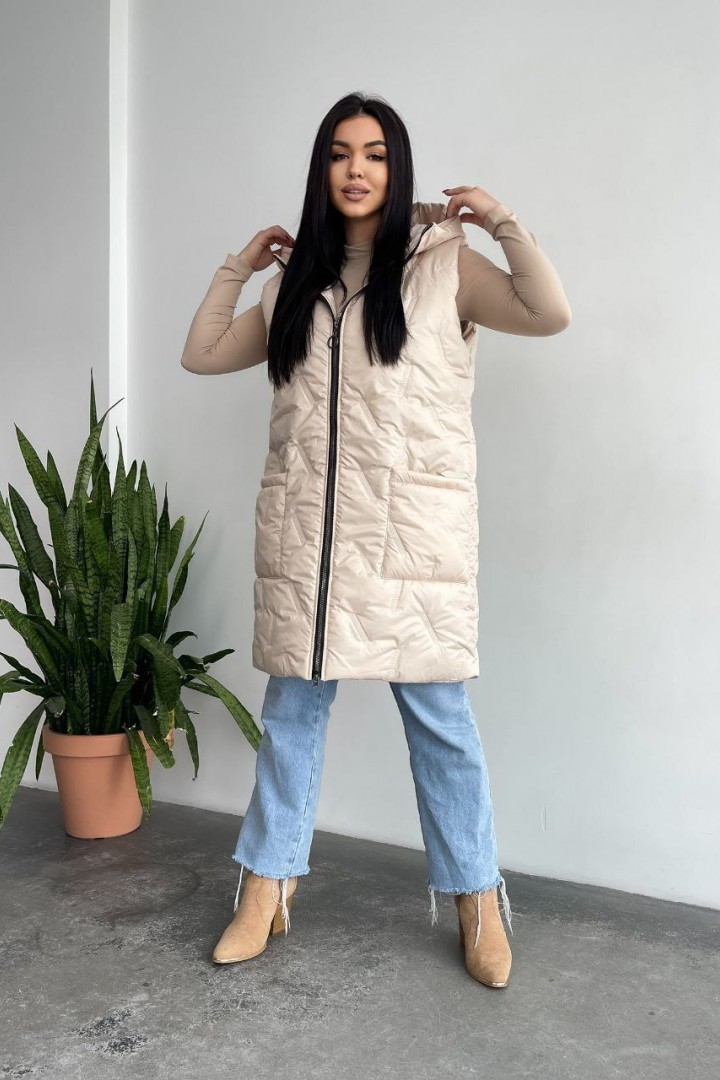 Подовжена жилетка LR-6045A850