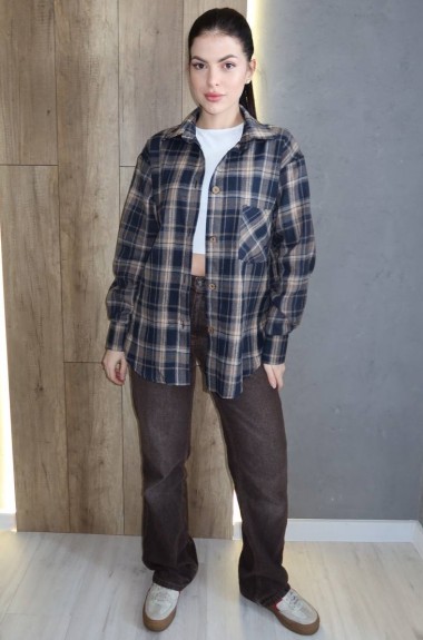 Фланелевая рубашка AXY-081A480 Фланелевая рубашка AXY-081A480