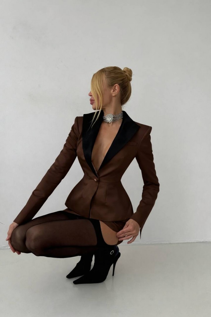 Женский костюм юбка и пиджак  EST-5964A850