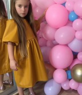 Кожаное детское платье NJ-NN-1006A350