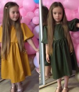 Кожаное детское платье NJ-NN-1006A350