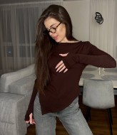 Асимметричный лонгслив VSH-2497A300