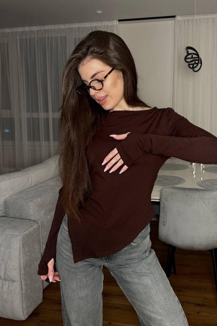 Асимметричный лонгслив VSH-2497A300