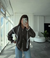 Сорочка з баскою з мереживом VOL-745A650