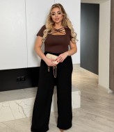 Футболка з цікавим декольте ELR-4032A400