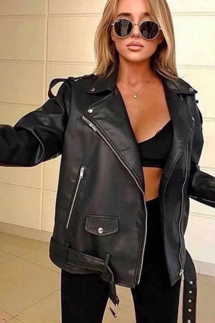 Стильная женская куртка-косуха MIK-2123A590