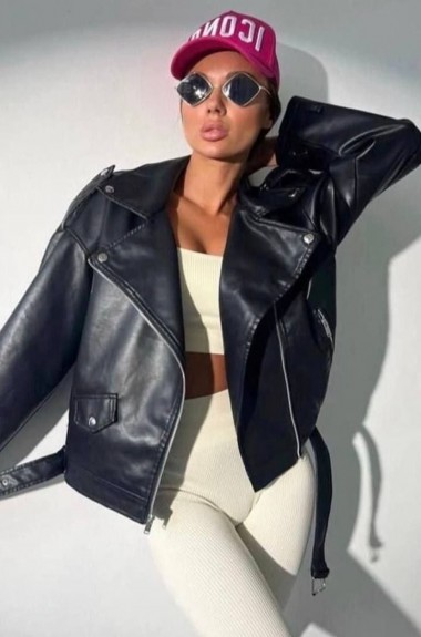 Стильна жіноча куртка-косуха MIK-2123A590 Стильна жіноча куртка-косуха MIK-2123A590