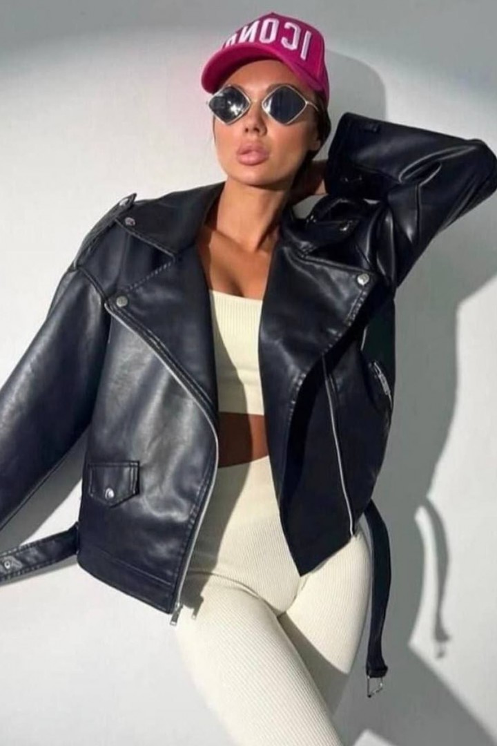 Стильная женская куртка-косуха MIK-2123A590