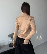 Зручний лонгслів на блискавці MIK-8077A390