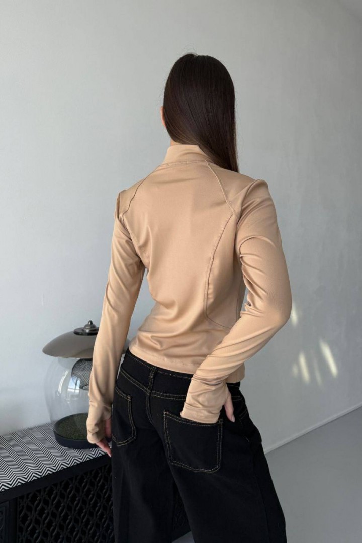 Зручний лонгслів на блискавці MIK-8077A390