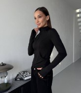 Зручний лонгслів на блискавці MIK-8077A390