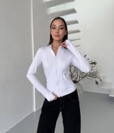 Зручний лонгслів на блискавці MIK-8077A390