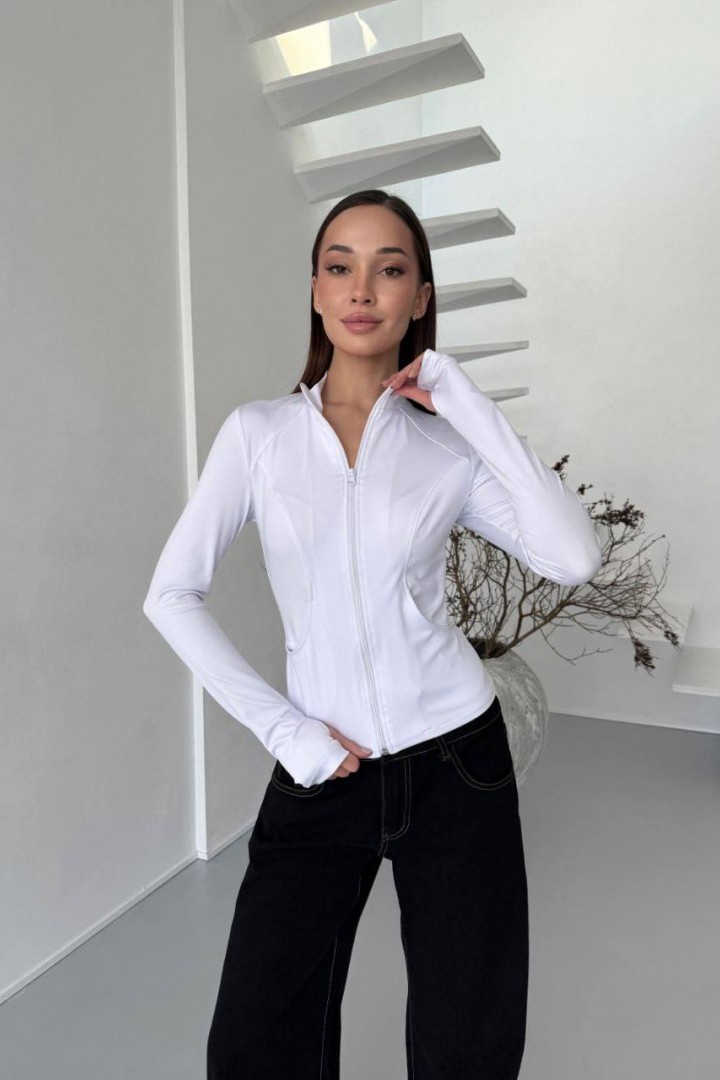 Зручний лонгслів на блискавці MIK-8077A390