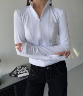 Зручний лонгслів на блискавці MIK-8077A390