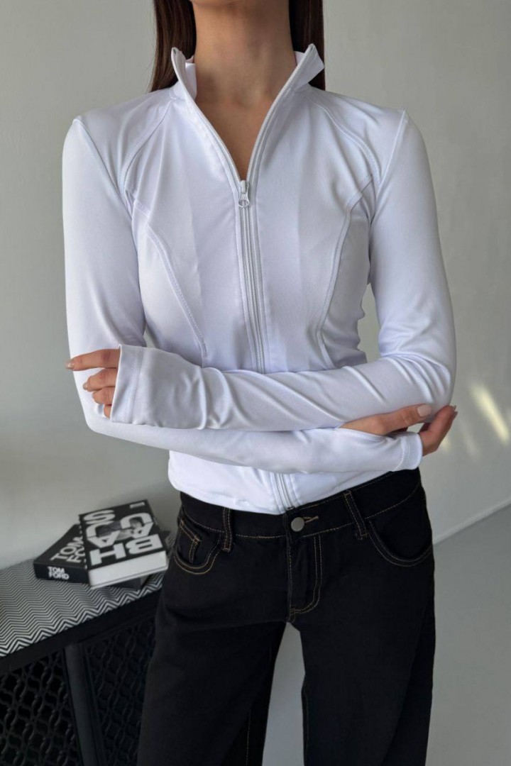 Зручний лонгслів на блискавці MIK-8077A390