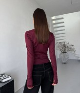 Зручний лонгслів на блискавці MIK-8077A390