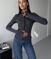 Зручний лонгслів на блискавці MIK-8077A390