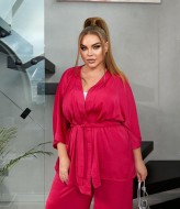 Шелковый брючный костюм женский AZ-100A450