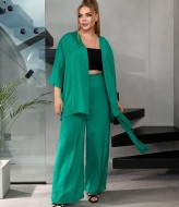 Шелковый брючный костюм женский AZ-100A450