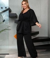 Шелковый брючный костюм женский AZ-100A450