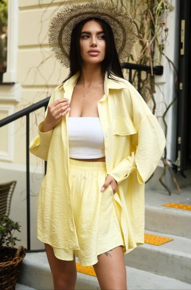 Костюм из льна с шортами LID-504A650