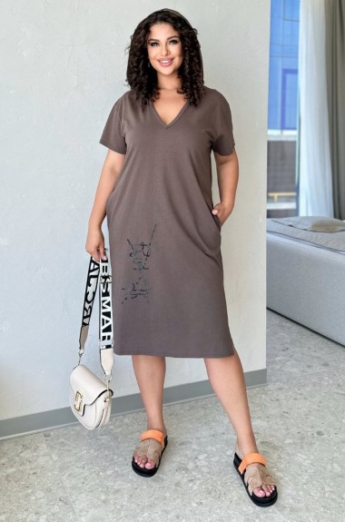 Трикотажное платье летнее  NJ-ELR-1080A550