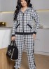 Брючный костюм в клетку женский  AD-7786.1A500
