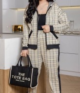 Брючный костюм в клетку женский  AD-7786.1A500