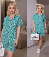 Летний костюм женский с шортами и рубашкой OLI-1379A570