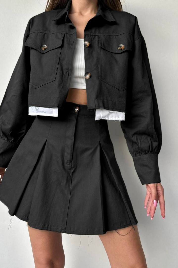 Костюм юбка и укороченный пиджак NK-9052A500