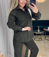 Вельветовый брючный костюм женский  IMMA-310A520