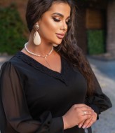 Платье с шифоновыми рукавами BAB-350A440