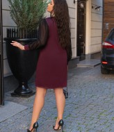 Платье с шифоновыми рукавами BAB-350A440