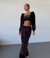 Костюм тройка велюровый женский  ANA-1676A19