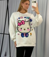 Женский свитшот с ярким принтом MIK-82319A550