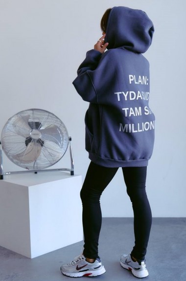 Худи с надписью на спине  ANB-402A700