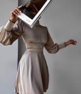 Платье с драпировкой на талии ANM-043A450