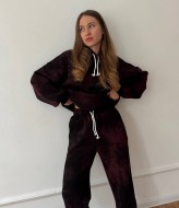 Костюм спортивный женский на флисе  EST-5971A1180