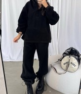 Прогулочный костюм с широкими штанами  VOL-694A650