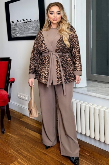 Женский брючный костюм тройка  VIA-244A25