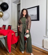 Женский брючный костюм тройка  VIA-244A25