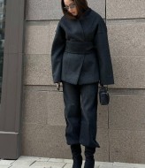 Приталене коротке пальто MOK-9192A900