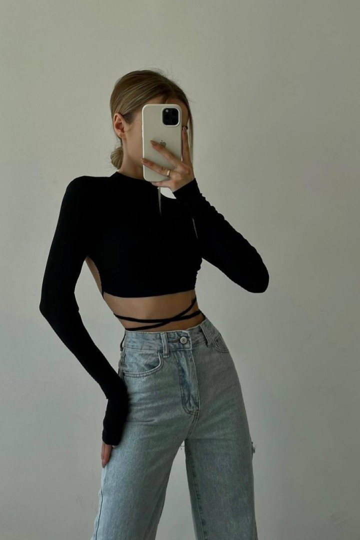 Замшевий топ на зав'язках DMP-A043A200