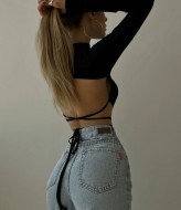 Замшевий топ на зав'язках DMP-A043A200