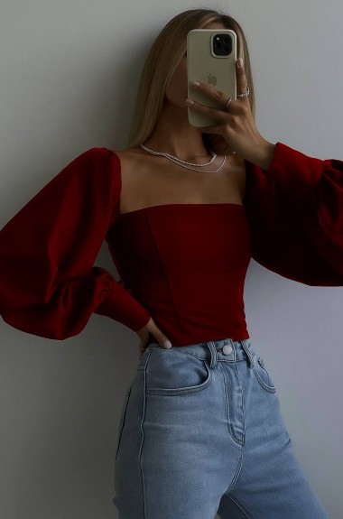 Блузка з широкими рукавами DMP-A049A300